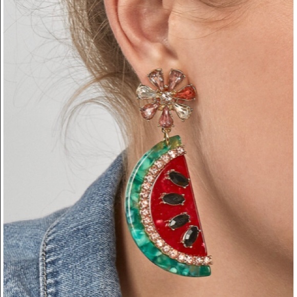 BaubleBar Jewelry - BaubleBar Watermelon Drop Earrings. New!
